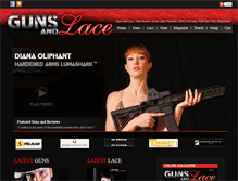 Tablet Screenshot of gunsandlace.com